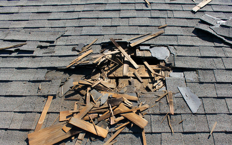 Storm damage