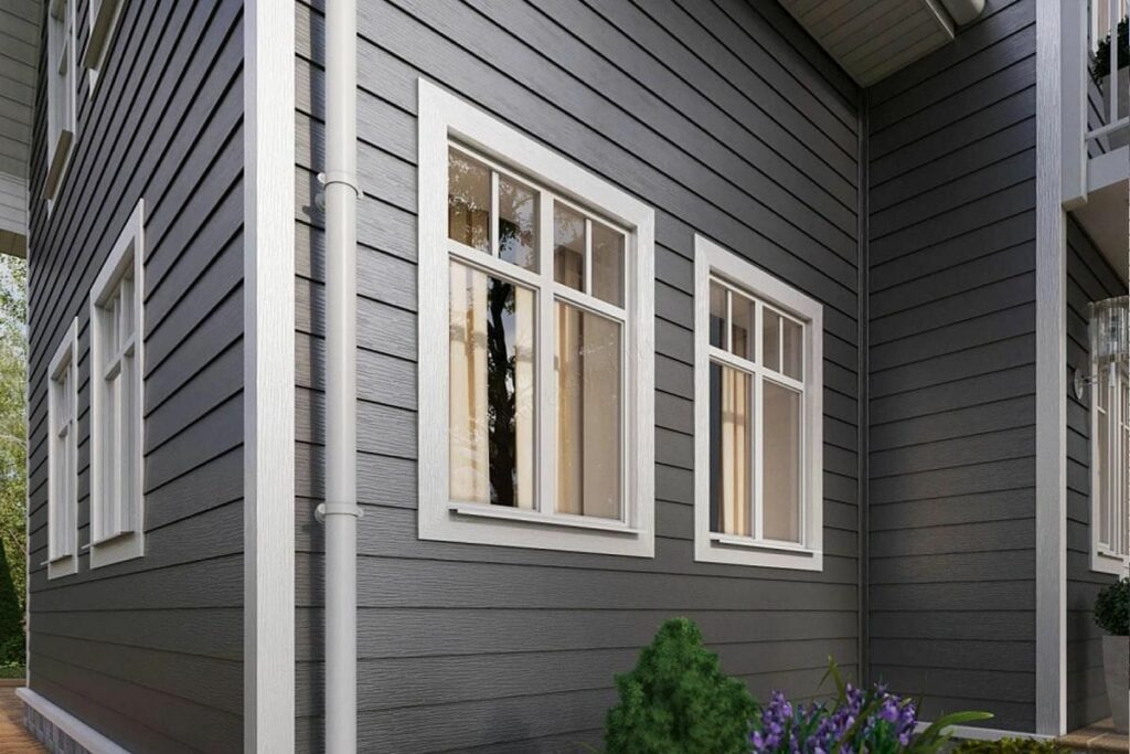 Natural wood siding