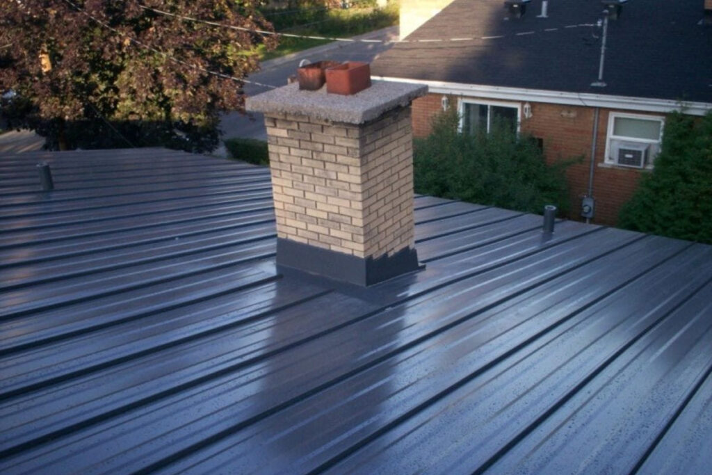 Parts of a metal roof
