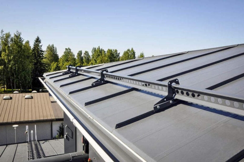 Parts of a metal roof